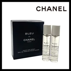 【CHANEL】ブルードゥシャネル オードゥ パルファム トラベル スプレイ 20ml×2本 リフィル 香水/パヒューム/フレグランス シャネル BLEU DE CHANEL  EDP/EAU DE PARFUM/オードパルファム (SER-3551)