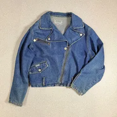 レア　希少　FENDISSIME フェンディシメ　デニムジャケット　ライダースジャケット　パックプリント　レディース　男女兼用　サイズ38 FENDI L0037