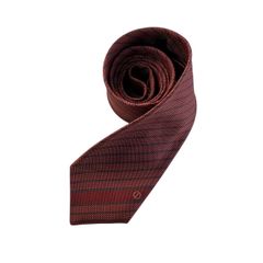 dunhill ダンヒル ネクタイ レッド グレー シルク イタリア製 ストライプ ロゴ