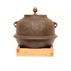 鉄製 鵜文釜 大鉄瓶 佐藤浄清 作 - メルカリ