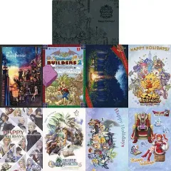 【中古】ポストカード キングダム ハーツIII 外装デザイン クリスマスカード8種セット ジャンプフェスタ2019配布品