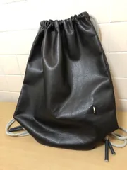 J*e様 RICK OWENS ドローストリングバックパック レザー 希少Rick Owens ドローストリング レザーバックパック