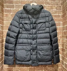 未使用級】ヘルノフード付きダウンジャケット キャメルゴールド 42 Mサイズ