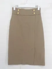 ◇ green label relaxing グリーンレーベル UNITED ARROWS 膝丈 タイト スカート サイズ36 ベージュ レディース P  【中古】 【1209050001480】