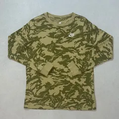 【150cm】Nike Camouflage L/S Shirt / ナイキ　迷彩柄　総柄　カットソー　ロンT 刺繍ロゴ