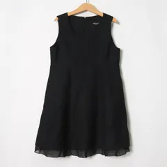 コムサイズム ノースリーブワンピース ジャンパースカート フォーマル キッズ 女の子用 130Aサイズ ブラック COMME CA ISM 【中古】