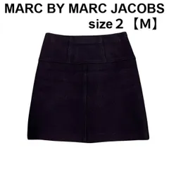 ◆■ マークバイマークジェイコブス Marc by Marc Jacobs スカート ミニ ネイビー ウール 2 M レディース S5V445のサムネイル