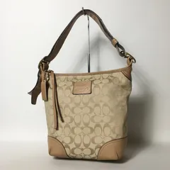 2508-8｜コーチ シグネチャー ショルダーバッグ ブラウン