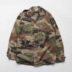 90年代 90's  ミリタリー アーミー フランス軍 カーキー カモ柄 F2ジャケット 古着【UR-0144】