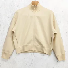 UNIQLO ユニクロ ドライ スウェット リラックス ブルゾン オフホワイト XLサイズ ◎＿〇□.