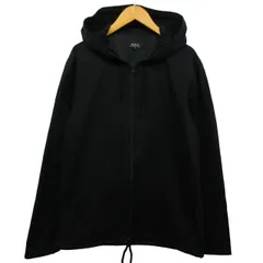 アーペーセー A.P.C. ジップアップ パーカー フーディー ジャケット ブルゾン ブラック 黒 XS のサムネイル