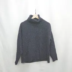 ◇ ⊇ PRODIGAL プロディガル タートルネック ウール混合 長袖 ニット サイズF ネイビー レディース E  【1503060002810】