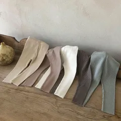 韓国風子供服 ベーシックリブレギンス