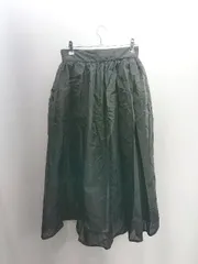 ◇ ⊇ PROPORTION BODY DRESSING チュール ロング フレア スカート サイズF ブラック レディース E  【1502180070082】