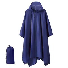 【在庫セール】ポンチョ レインコート メンズ レディース 防水 レインウェア レインポンチョ 雨具 アウトドア 自転車 通学 [TRIWONDER] 通勤 ハイキング 多機能 収納袋付き