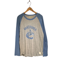 00s〜 RetroBrand "vancouver" Raglansleeve longtee MADEINUSA Lsize