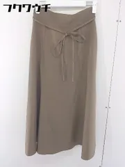 ◇ ◎ N. ウエストリボン付き タグ付き ロング フレア スカート サイズM ブラウン レディース  【中古】 【1111030007729】