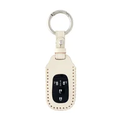LiLiE 新型 NBOX N-BOX カスタム JF5 JF6 フリード 3代目 ヴェゼル ステップワゴン RP8 RP7 RP6 シビック 本革 スマートキー キーケース ホワイト