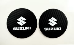 2枚入り　スズキ　ドリンクホルダー　マット　エンブレム　コースター　SUZUKI　カップホルダー　ワゴンR　スイフト　スペーシア　ジムニー