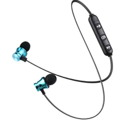 Bluetooth 4.2マリンブルーワイヤレスイヤホン ヘッドセットQS