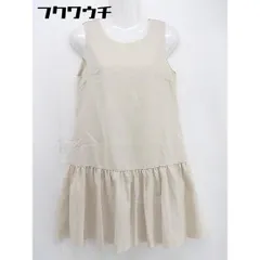 ◇ AG by aquagirl バックジップ　ノースリーブ 膝丈 ワンピース サイズM ベージュ レディース  【中古】 【1106160007299】のサムネイル