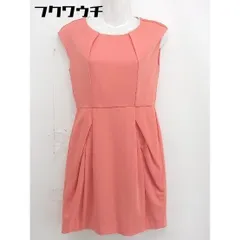 ◇ Another Edition バックジップ　パール　フレンチスリーブ 膝丈 ワンピース オレンジ レディース  【1106160007947】