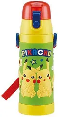 スケーター(Skater) 子供用 ステンレス 水筒 直飲み 480ml ポケモン ピカチュウ 子供に優しい軽量タイプ 男の子 保冷 ポケットモンスター 3D立体プリントwaterbottle スポーツボトル かわいい キッズ 子供 こども 水瓶 SDPV5-
