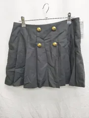 ◇ ◎ ●未使用● Θ Spick & Span スピック＆スパン スカンツ ミニ丈 プリーツ スカート サイズ38 ブラック レディース P  【1409090040368】