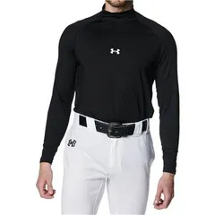 33%引 アンダーアーマー モックネック 長袖アンダー ブラック 1385291 001 新品