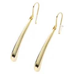 【ゴールド×ピアス】[Cream dot. クリームドット公式] ピアス レディース  フック 金属アレルギー ニッケルフリー 揺れる 大ぶり ヴィンテージ調 艶消し マット メタル ドロップ カーブ 大人 