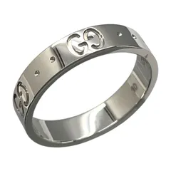 GUCCI グッチ　アイコン　リング　Au750 19号刻印　ホワイト GUCCI グッチ アイコン リング Au750 19号刻印 ホワイト グッチ