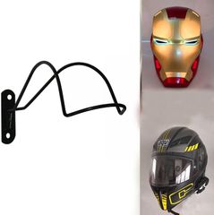 プロフェッショナルデザイン - 壁掛け式ヘルメットラック収納ディスプレイラックハンガーオートバイヘルメットホルダーフック、アイアンマン/スカウトトルーパー/ホッケー/乗馬/野球用フック(ヘルメットなし)