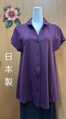【新品未使用！】襟付きチュニック前開きカットソー❤︎ミセス•シニア･高齢者•おばあちゃん服❤︎母の日や敬老の日にも！