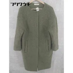 ■ SENSE OF PLACE by URBAN RESEARCH 長袖 ノーカラー コート FREE カーキ レディース 【中古】 【1002801514327】
