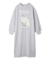 ジェラートピケ ジェラピケ ロングワンピース ツインキャット ねこ ルームウェア Amazon | ジェラートピケ レディース プレイフルキャット柄