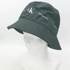 ◇ Θ カルバン クライン ジーンズ コットン100％ ロゴバケットハット ブラック系 サイズOS レディース E  【1507280013533】