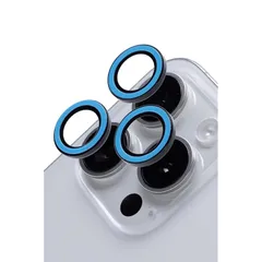 iFace Neo iPhone 15 Pro/15 Pro Max 専用 カメラレンズ カバー 強化ガラス (ネオブルー)【 iPhone15pro iPhone15ProMax カメラレンズプロテクター カメラフィルム カメラ レンズ 保護カバー キズ