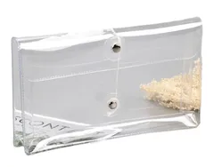 ［ドナリー］クリアケース 筆箱 ペンケース マルチポーチ 韓国 雑貨 透明 収納 ミニサイズ (スリム) [スリム]