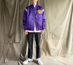 ビンテージ　80s  90s  Lakers スターター　サテンジャケット　Ｌ