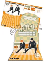 【中古】アクリルスタンド・アクリルパネル 日向翔陽＆影山飛雄 アクリルジオラマプレート ウォーミングアップ!! 「ハイキュー!! TO THE TOP」