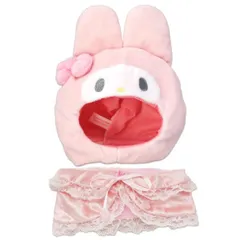 サンリオ マイメロディ プラッシュコスチューマー レースケープ ぬいぐるみ用コスチューム ピンク Mサイズ
