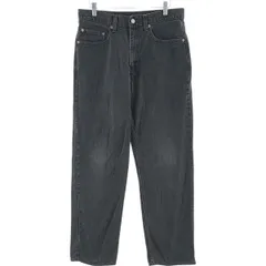 古着 00年代 リーバイス Levi's 550 RELAXED FIT ブラックデニム テーパードデニムパンツ メンズw32相当/eaa417456