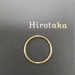 最終値下げ　レア　Hirotaka  ヒロタカ　K18リング　11号
