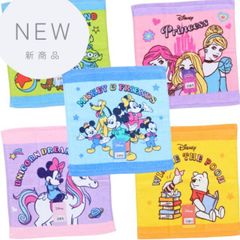 Disney 디즈니 핸드 타올 약 34 × 35cm 면 100% 미키 미니 프린세스 푸 씨 토이 스토리