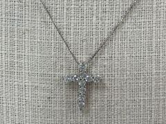 ノンブランドジュエリーダイヤモンドペンダントネックレス Pt850 プラチナ850 Pt900 プラチナ900 【中古】 【ネックレス】 【送料無料】