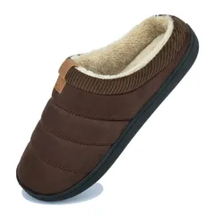 【在庫処分】あったか 防寒 メンズ 冬用 ファー付き ボア付き サボシューズ ルームシューズ クロッグシューズ スリッパ サンダル [Newdenber]