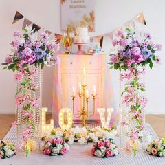 フラワー スタンド クリア 2個セット おしゃれ かわいい インテリア