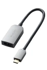【在庫セール】to HDMI HDMI 変換アダプタ) C (USB 0.15m 4K60Hz シルバー 変換アダプター USB-C ECAD-CHDMIQGM2 エレコム