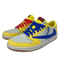 【NIKE】ナイキ AIR JORDAN1 LOW OG SP DZ4137-700 スニーカー メンズ 26cm トラヴィススコット カナリー travis scott canary ジョーダン1