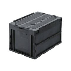 トラスコ中山 コンテナボックス 5個セット 50L 蓋付き ブルー - メルカリ